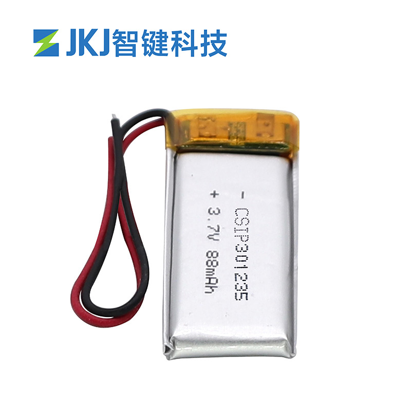 301235 88mAh 專(zhuān)業(yè)軟包聚合物鋰電池生產(chǎn)廠家-智鍵科技有限公司